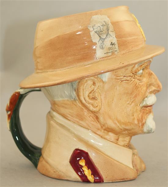 A Royal Doulton Field Marshall The Right Honourable J.C. Smuts character jug, 18cm.